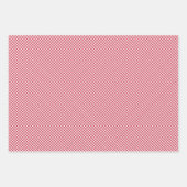 Retro Gingham Cherry Red Inpakpapier Vel (Voorkant 3)