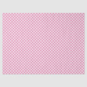 Retro Gingham Fuchsia Pink Tissuepapier (Voorkant)