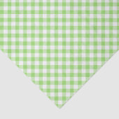 Retro Gingham Lentegroen Tissuepapier (Detail)