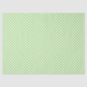 Retro Gingham Lentegroen Tissuepapier (Voorkant)