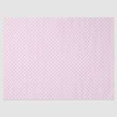 Retro Gingham Licht Roze Tissuepapier (Voorkant)