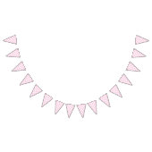 Retro Gingham Licht Roze Vlaggetjes (Alle)
