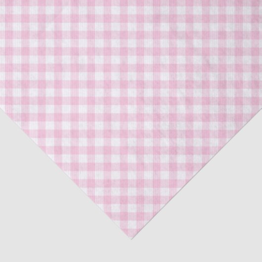 Retro Gingham Light Pink Tissuepapier (Detail)