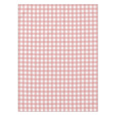 Retro Gingham Patroonroze en witte strepen Tafelkleed (Voorkant)