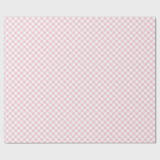 Retro Gingham Pink  Cadeaupapier (Vlak)