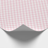 Retro Gingham Pink  Cadeaupapier (Hoek)