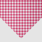 Retro Gingham Raspberry Tissuepapier (Detail)