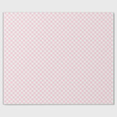 Retro Gingham Roze  Cadeaupapier (Vlak)