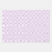 Retro Gingham Soft Lilac Inpakpapier Vel (Voorkant 3)