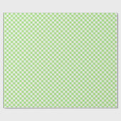 Retro Gingham Spring Green Cadeaupapier (Vlak)