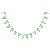 Retro Gingham Summer Green Vlaggetjes (Alle)