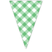 Retro Gingham Summer Green Vlaggetjes (Derde vlag)
