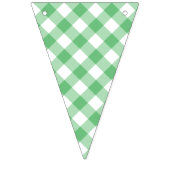 Retro Gingham Summer Green Vlaggetjes (Tweede vlag)