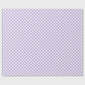 Retro Gingham Zachte Lavendel Cadeaupapier (Vlak)