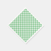 Retro Gingham Zomer Groen Servet (Hoek)