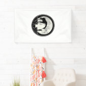 Retro Giraffe en Kind Maan Silhouet Shirt_1 Spandoek (Insitu)