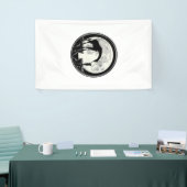 Retro Giraffe en Kind Maan Silhouet Shirt_1 Spandoek (Beurs)