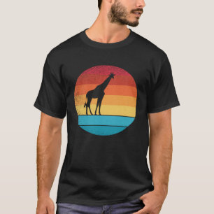 Retro Giraffe en schattig dier 2 T-shirt