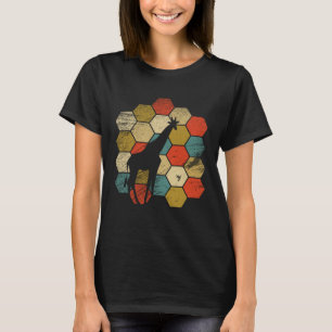 Retro Giraffe en schattig dier 3 T-shirt