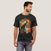 Retro Giraffe en schattig dier 3 T-shirt (Voorkant volledig)