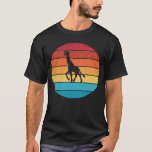Retro  Giraffe en schattig dier 7 T-shirt