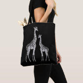 Retro Giraffe Funny Safari Animal Art Tote Bag (Dichtbij)