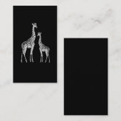 Retro Giraffe Funny Safari Animal Art Visitekaartje (Voorkant / Achterkant)