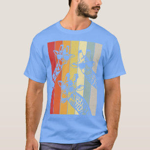 Retro Giraffe zonnebril Lover Funny Anima T-shirt