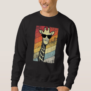 Retro  Giraffe Zonneglazen Funny Animal Trui