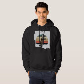 Retro Giraffe Zonsondergang Safari Vector T-shirt (Voorkant volledig)