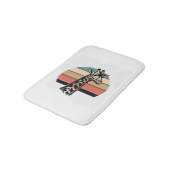 Retro Giraffe Zonsondergang Safari Vector T-shirt Badmat (Gekanteld)