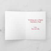 Retro Girl Custom Valentijnsdag Feestdagen Kaart (Binnen)