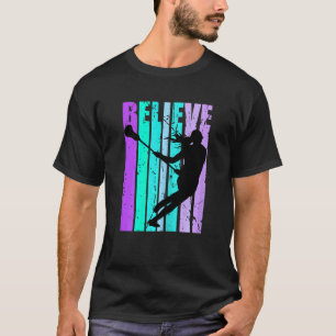 Retro Girls Lacrosse Queen Coach Distresse T-shirt