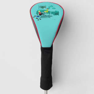 Retro Girl's nacht in Golf Head Hoesje Golfheadcover
