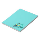 Retro Girl's nacht in notebookbank Notitieblok (Linkerzijde)