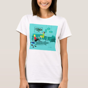 Retro Girls' nacht in T-Shirt