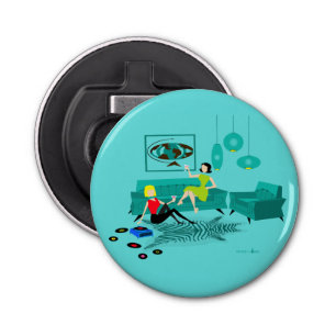 Retro Girls' Night in Button flesopener