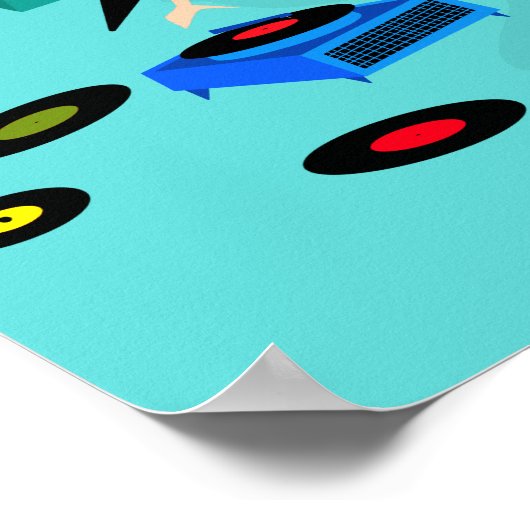 Retro GIrls ' Night in Poster (Hoek)