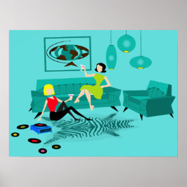 Retro GIrls ' Night in Poster