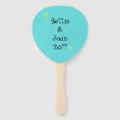 Retro Girl's Night In Set van Fans Handwaaier (Achterkant)