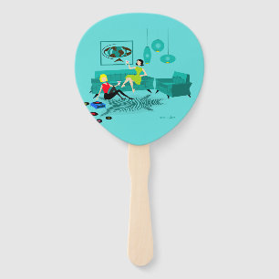 Retro Girl's Night In Set van Fans Handwaaier