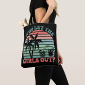 Retro Girl's Trip Weekend Sunset Tote Bag (Dichtbij)