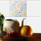  Retro Girly Fietspatroon Kinderkamer Decor Tegeltje