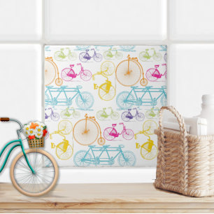 Retro Girly Fietspatroon Kinderkamer Decor Tegeltje