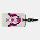 Retro Girly Monster Vampire Girl Bagagelabel (Voorkant horizontaal)