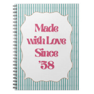 Retro Girly " Please" Afdrukken   Helder  Notitieboek