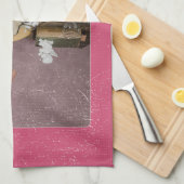 Retro Girly " Please" Print Helder Theedoek (Quarter Fold)
