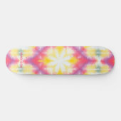 Retro Girly Tie Dye Aangepaste persoonlijke naam Persoonlijk Skateboard (Horizontaal)