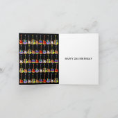 Retro Gitaar 21e Verjaardag Zwart en Goud Kaart (Binnen)