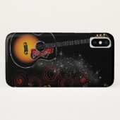 Retro Gitaar Case-Mate iPhone Case (Achterkant (horizontaal))